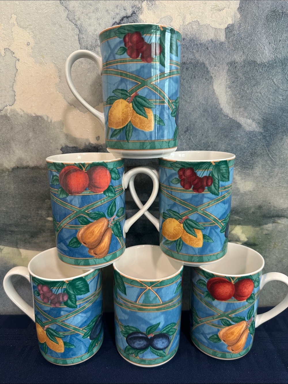 Vintage Forbidden Fruit Victoria & Beale Fine China - Set of 6